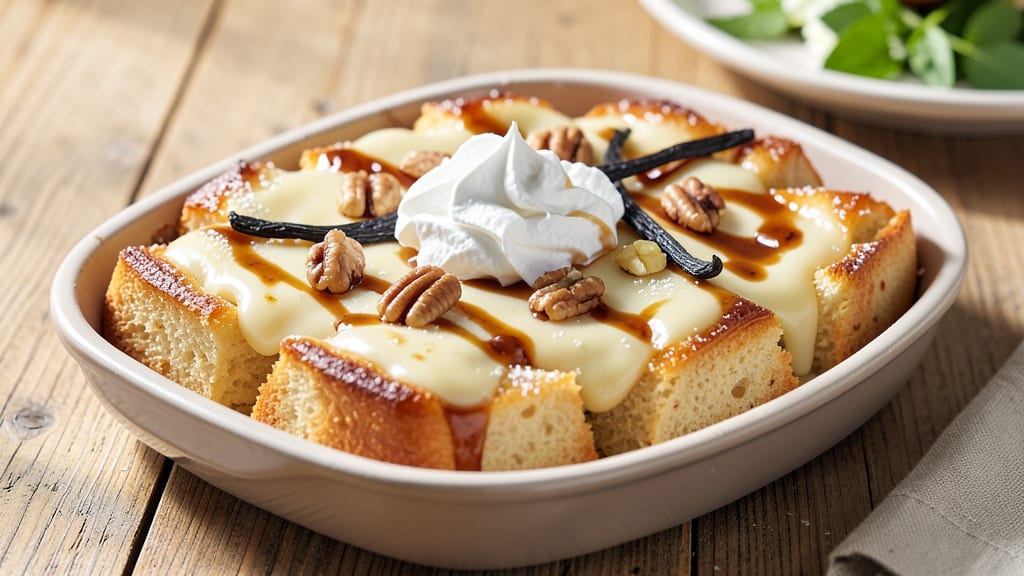 B Sweet Bread Pudding Recipe: Bourbon-Infused Vanilla Swirls and Caramelized Top