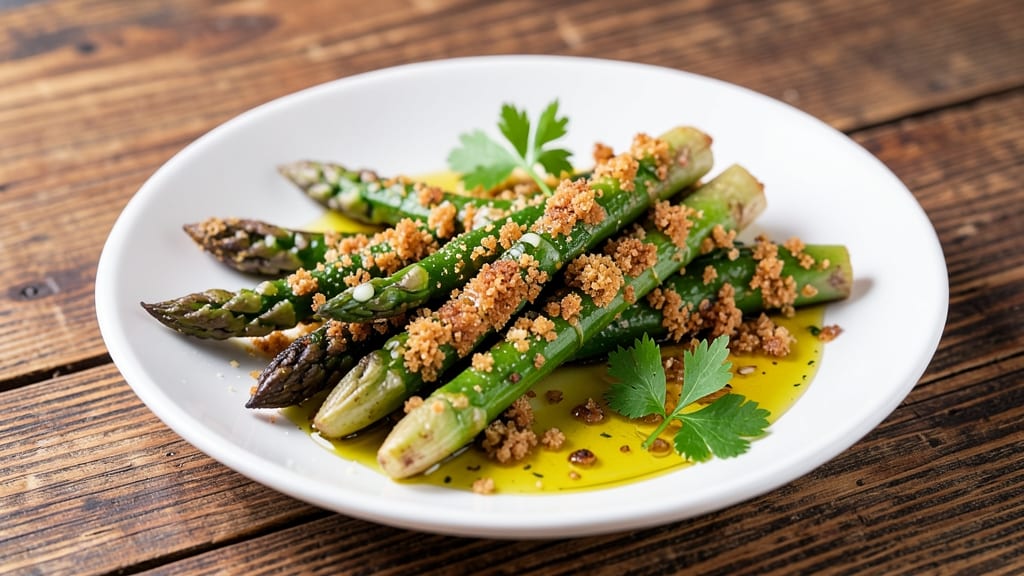 Asparagus Recipe with Bread Crumbs: Crispy-Topped Roasted Bites in 20 Minutes