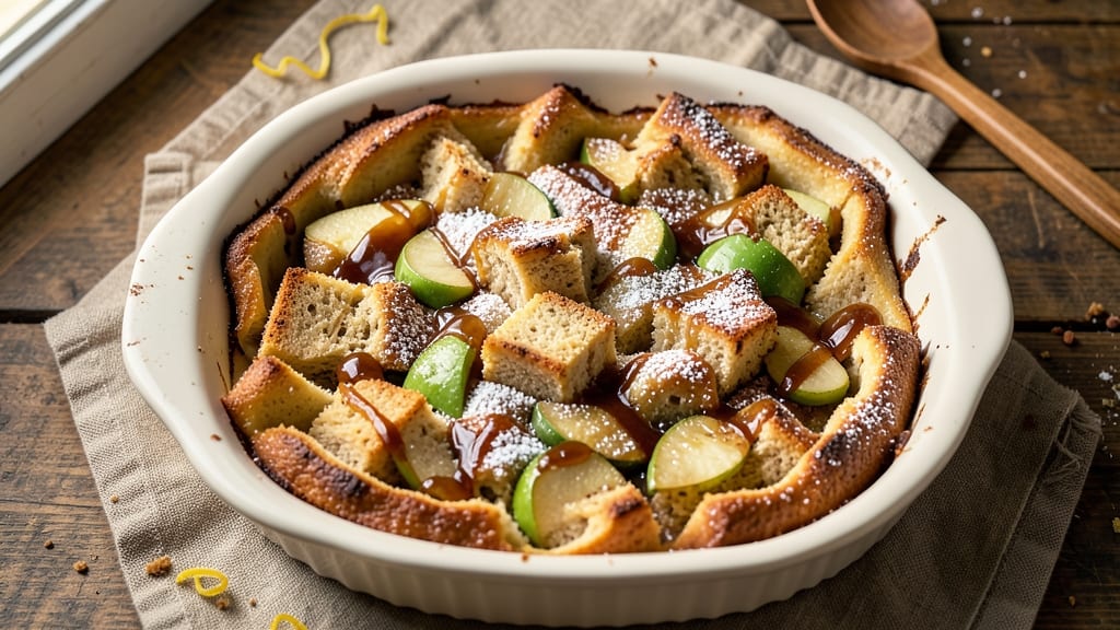 Martha Stewart's Apple Bread Pudding Recipe: Warm Spice-Infused Custard With Caramelized Fruit