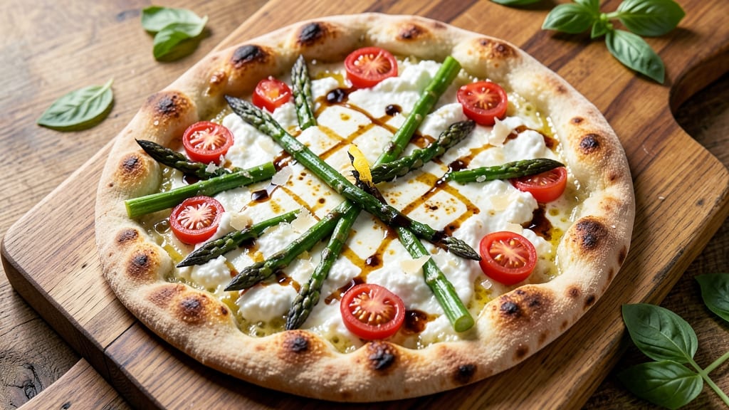 Asparagus Flatbread Pizza Recipe: Spring Vegetable Topping That Shines
