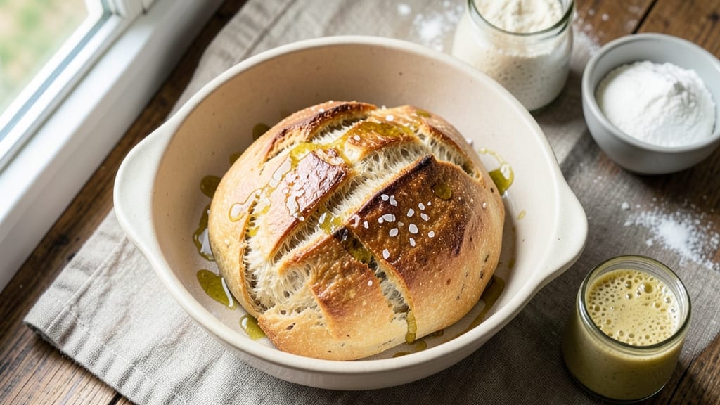 5 Star Sourdough Bread Recipe: Artisan Crust With Foil-Sealed Juice Lock