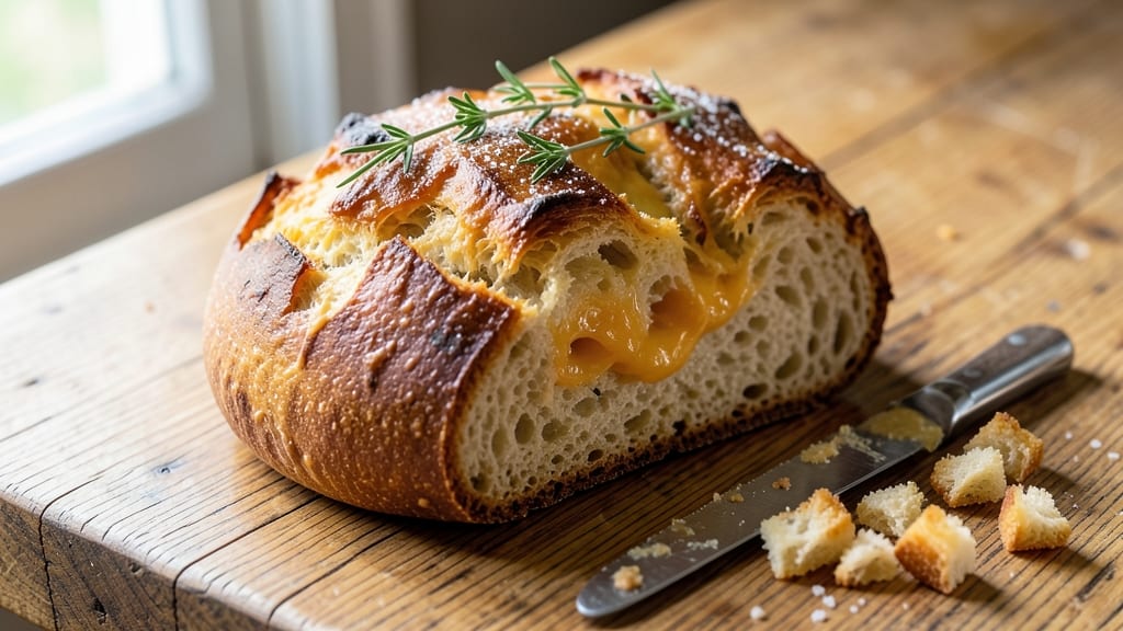 Artisan Cheddar Cheese Bread Recipe: Shatter-Crusted Cheese Pulls With Foil-Sealed Juice Lock