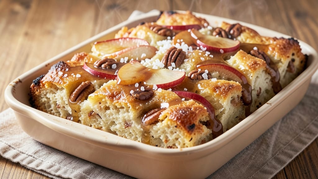 Apple Pecan Bread Pudding Recipe: Warm Spiced Apple and Crunchy Pecan Layers