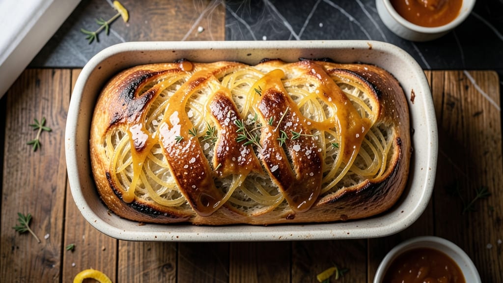 Artisan Onion Bread Recipe: Crispy Caramelized Top With Onion Swirls Locked In