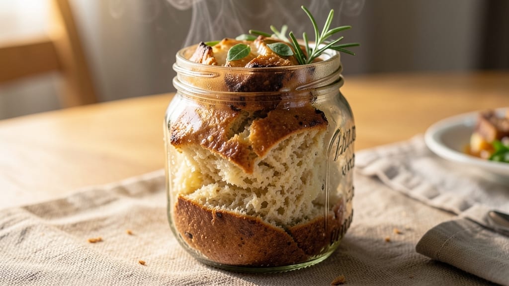 Atomic Bread in a Jar Recipe: No-Knead, Foil-Sealed Rise for Crusty Crumb