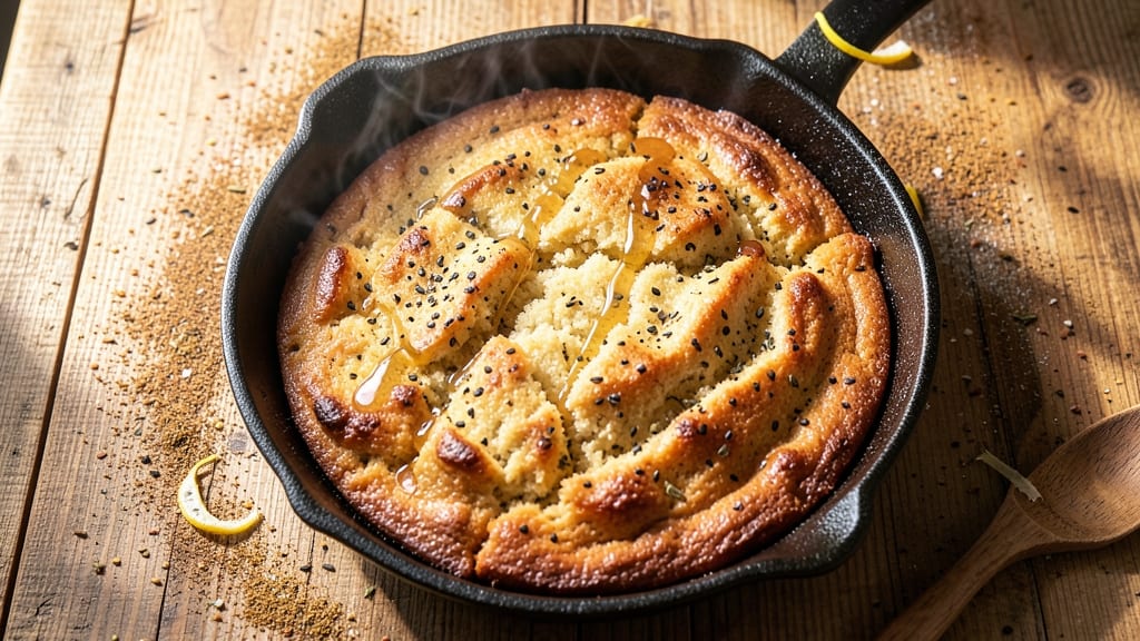 Ayesha Curry's Cast Iron Cornbread Recipe: Smoky Za'atar Crust With Foil-Sealed Juice Lock