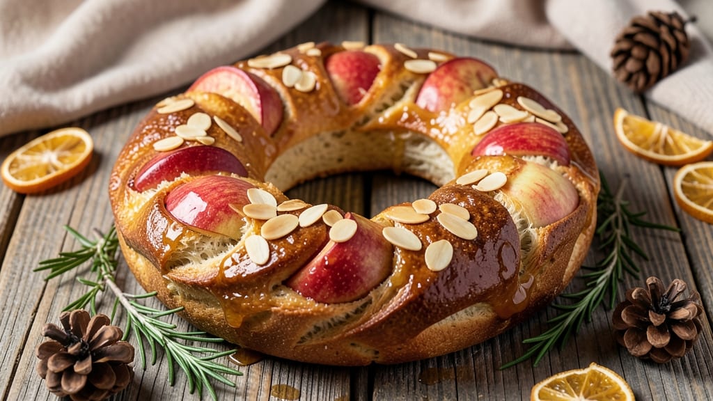 Autumn Apple Bread Wreath Recipe: Spiced Fruit Crown for Festive Tables