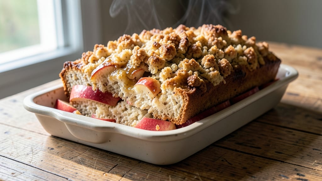 Apple Bread Recipe With Streusel Topping: Buttery Streusel Crunch Over Spiced Apple Swirls