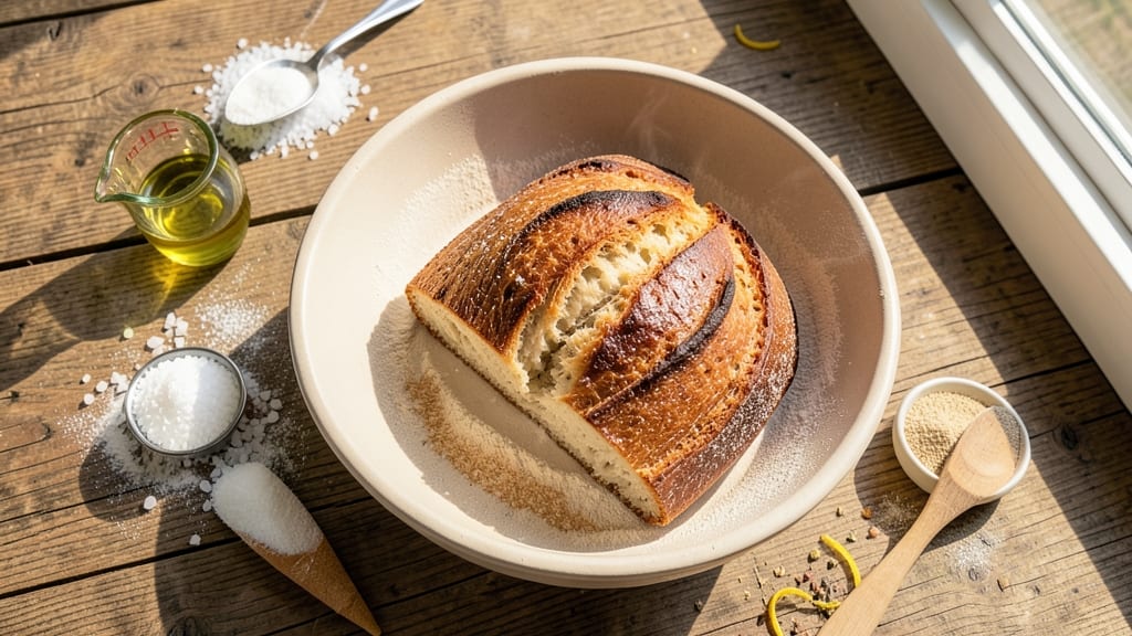 Albany Bread Recipe: No-Knead Rustic Crust With Foil-Sealed Juice Lock