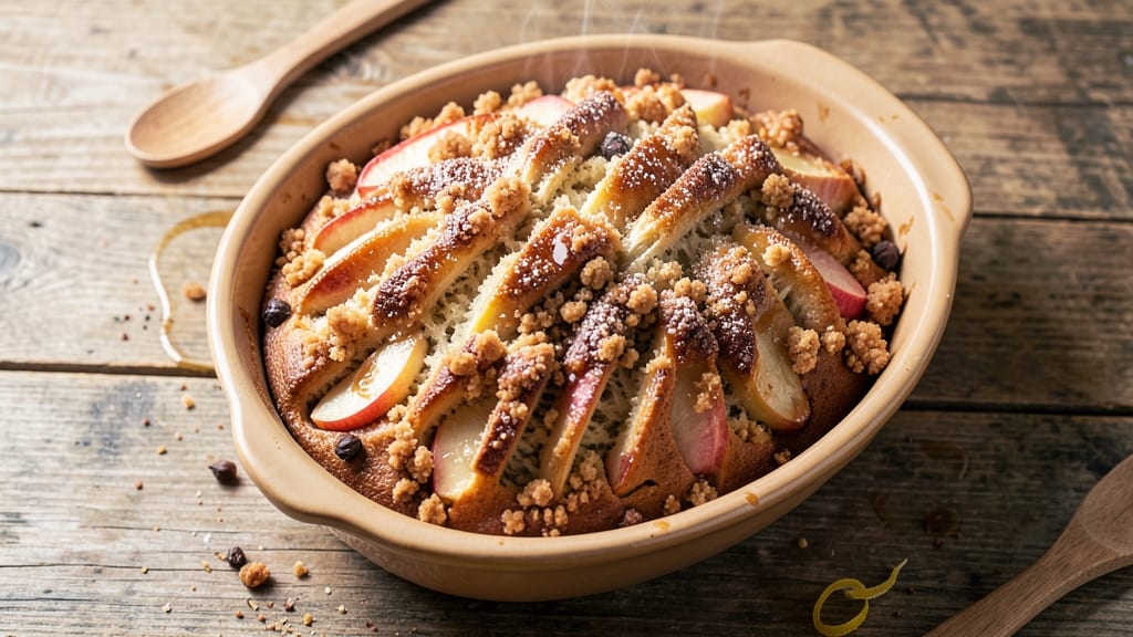 Apple Bread Recipe With Crumble Topping: Buttery Streusel Crunch Over Moist Apple Swirls