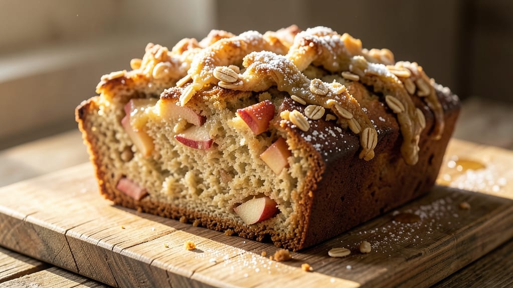 Apple Bread With Crumb Topping Recipe: Warm Spice Crunch on Every Slice